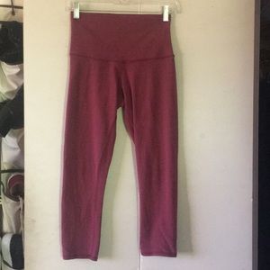 Red High Waist Lululemon Legging